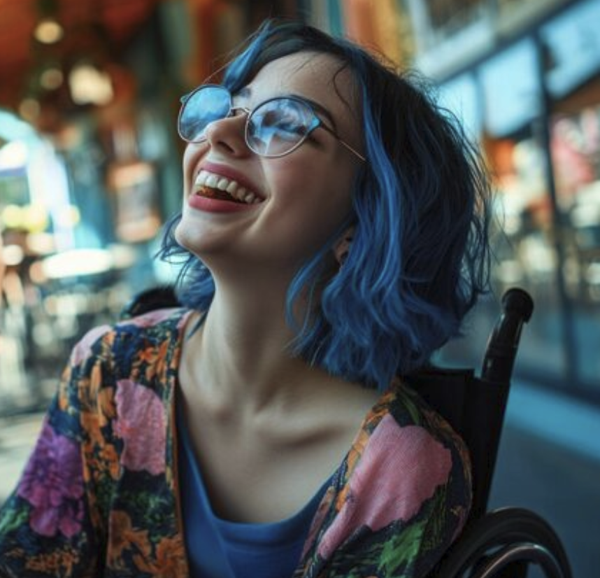 Australian woman using a wheelchair for inclusive accessibility research