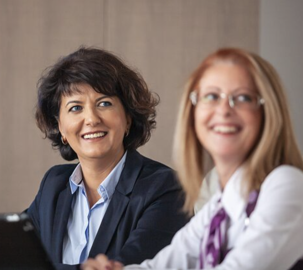 Two Australian professionals taking part in business research