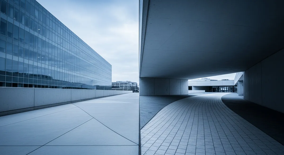 A diverging path symbolising the choice between enterprise research infrastructure and lightweight decision-first tools