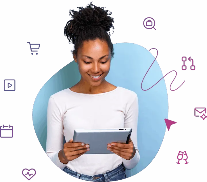 Tester using device for user testing